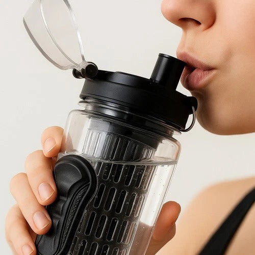 Borraccia per l'acqua con infusore per Frutta 1 litro Bottiglia per sport