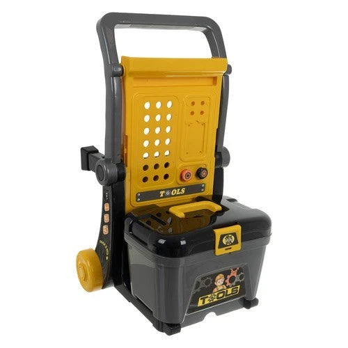 BANCO da lavoro con ATTREZZI set attrezzi giocattolo per bambini con valigetta