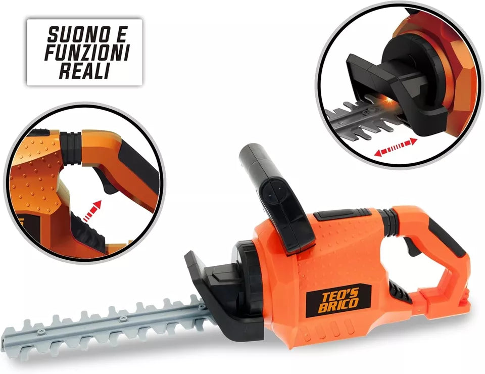 tagliasiepi giocattolo per bambini gioco tagliaerba SUONI e LUCI gioco giardino