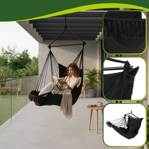 Altalena da giardino sedia sospesa interno ed esterno carico max 150kg