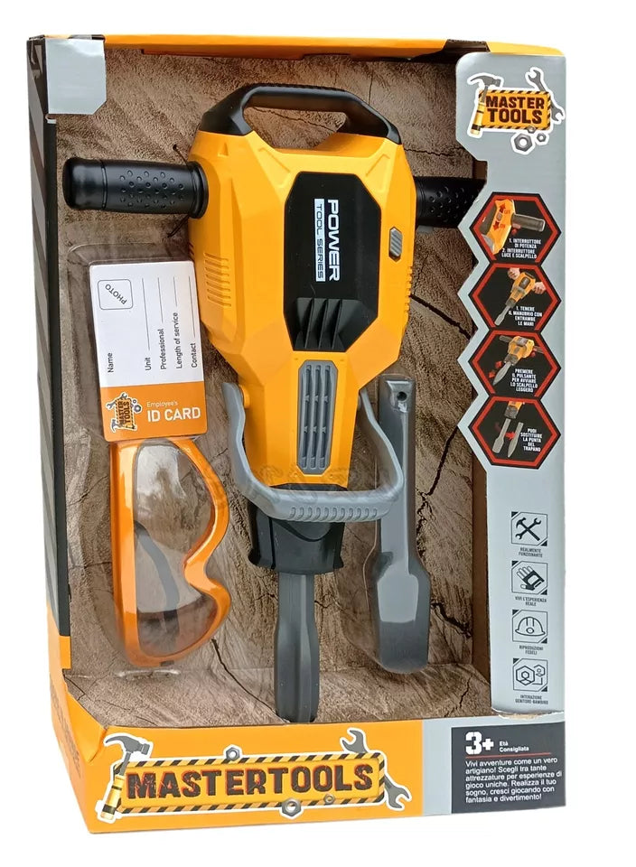 Martello giocattolo per bambini martello pneumatico demolitore gioco + accessori