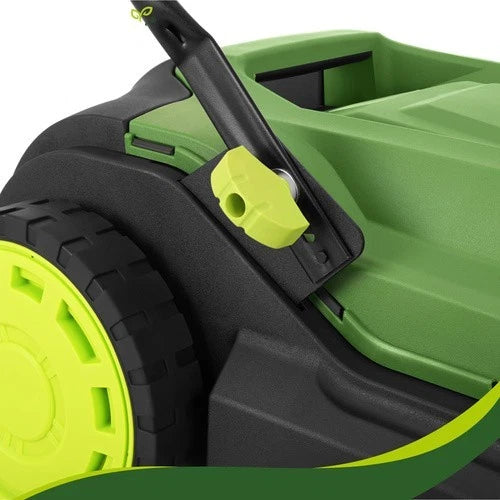 Raccoglitore di foglie e erba raccoglifoglie 24 litri a spazzole maneggevole