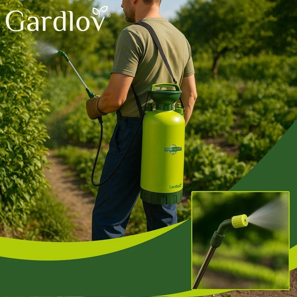 8L Spruzzatore Manuale a Pompa asta lunga Nebulizzatore a Pressione Irrigazione