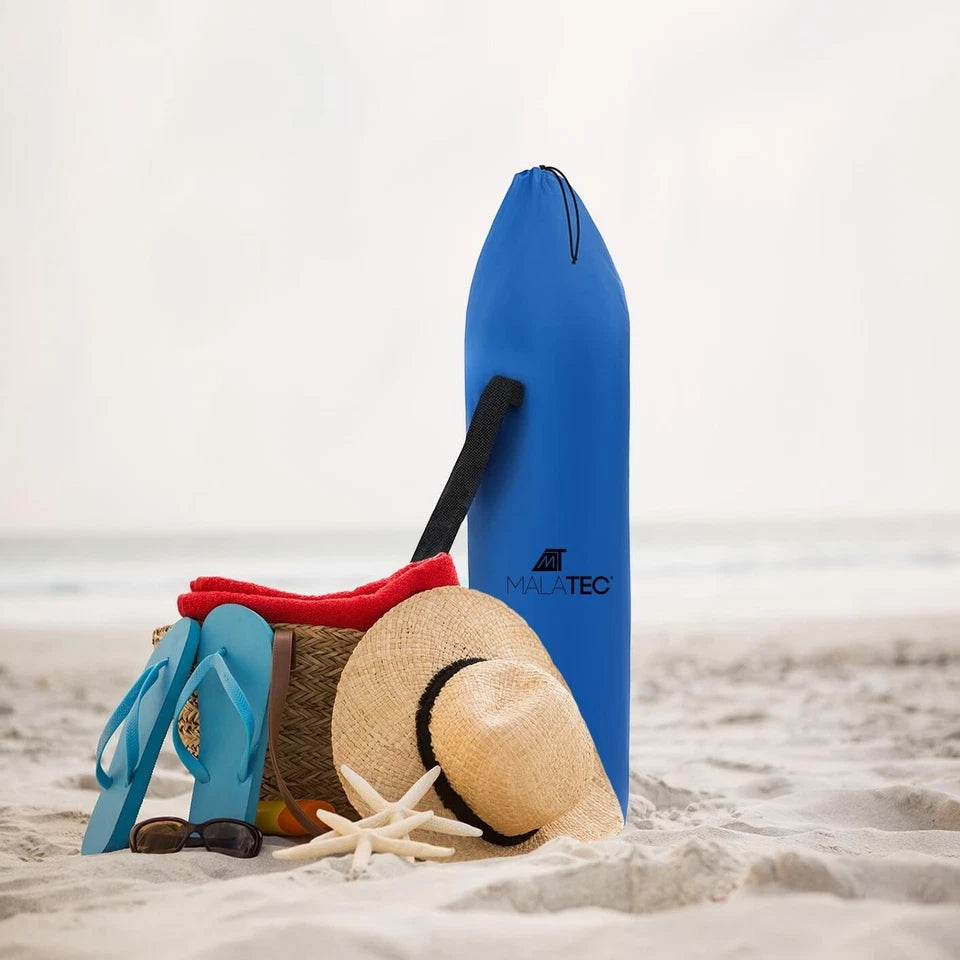 Set 2 Sedie da spiaggia + borse sdraio pieghevole portata fino a 110 kg