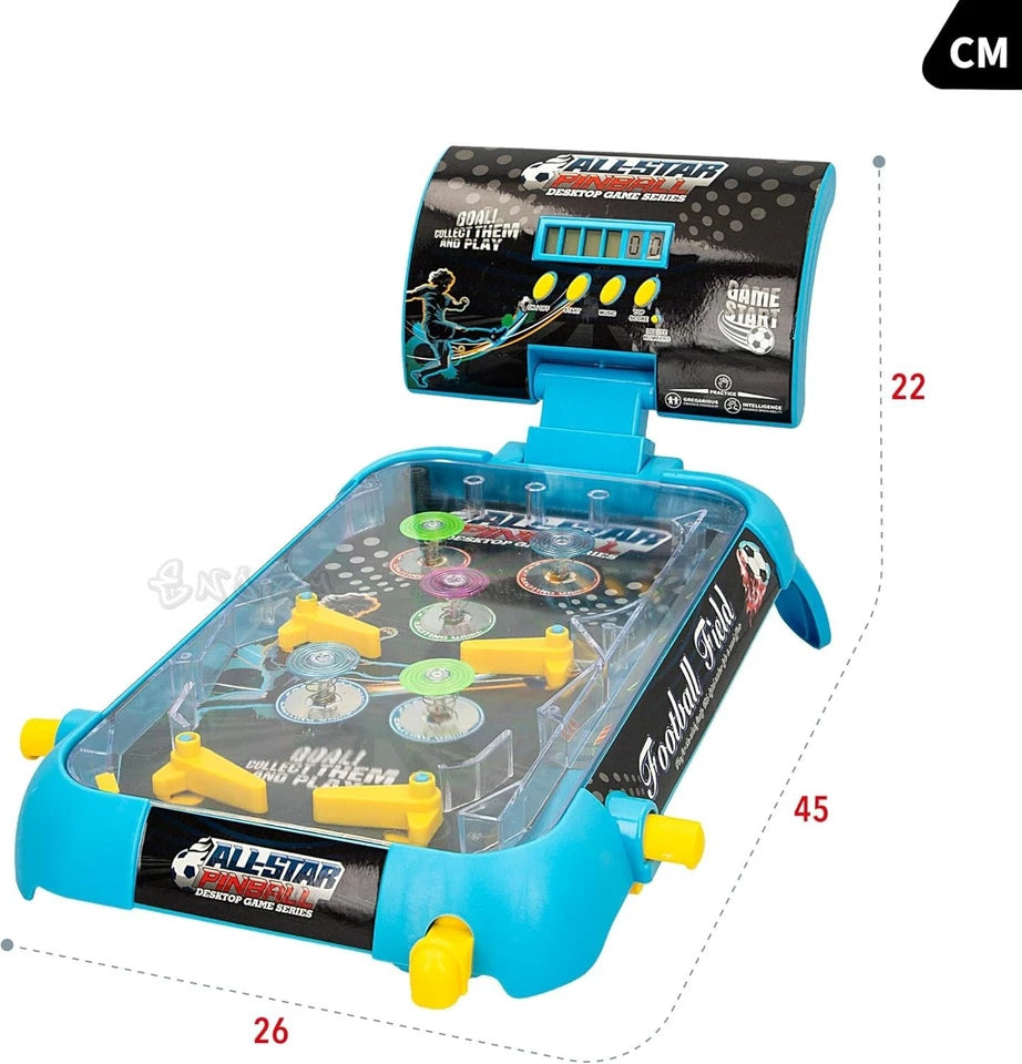 FLIPPER PINBALL ELETTRICO PORTATILE GIOCO DA TAVOLO CON LUCI E SUONI