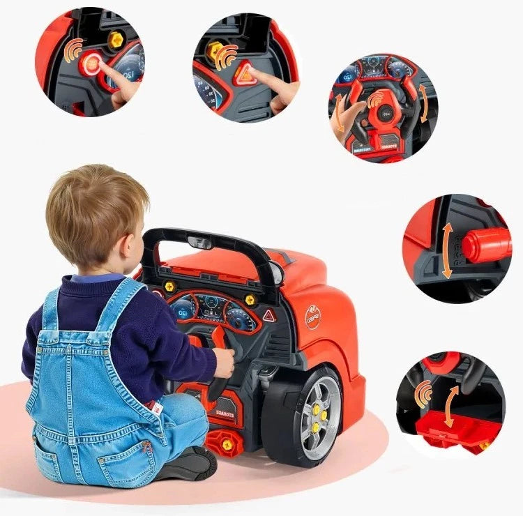 officina meccanico giocattolo set gioco luci e suoni camion officina per bambini