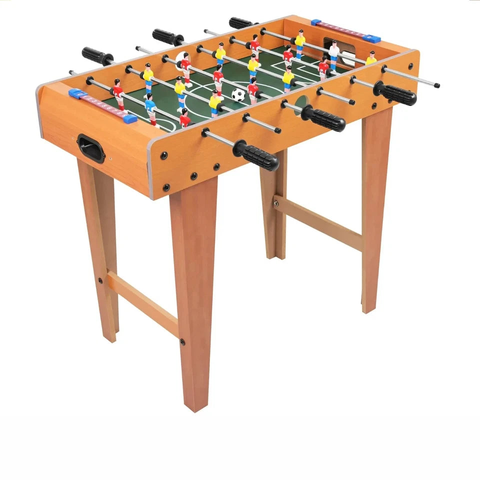Calcio Balilla da Tavolo con Gambe in Legno per Bambini e Adulti Biliardino