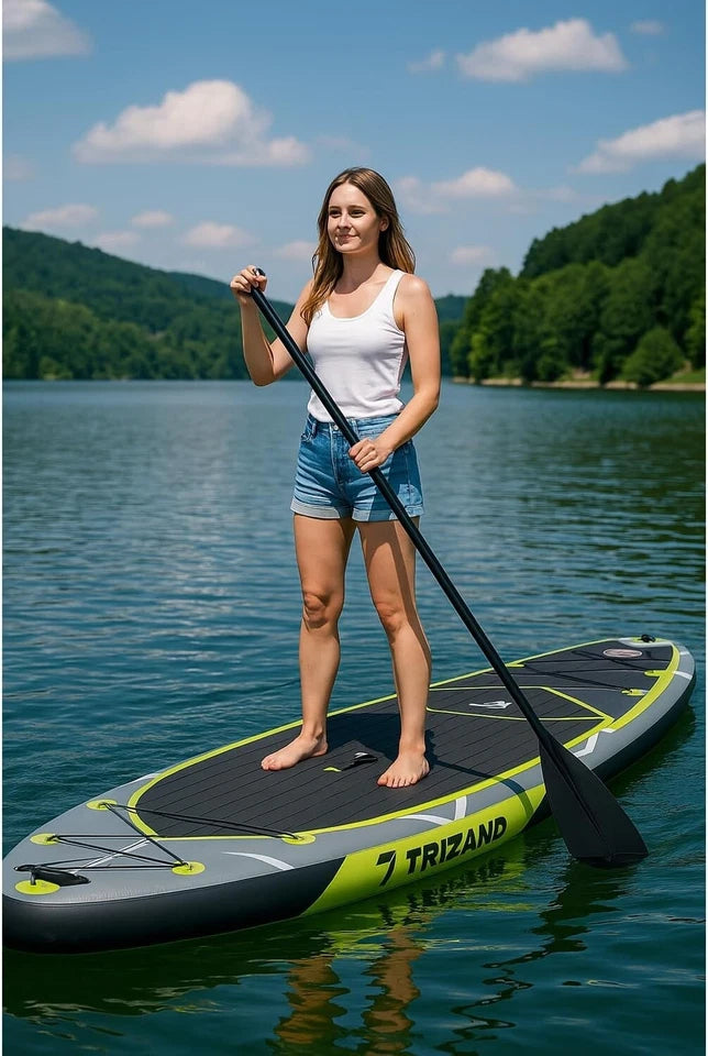 Tavola Da Stand Up Paddle SUP Gonfiabile  Pompa Pagaia Sedile Zaino Sacca 335 cm