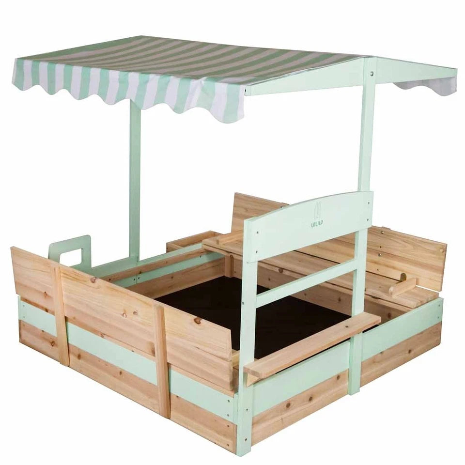 sabbiera in legno per bambini sabbiera giardino con tetto panche e copertura