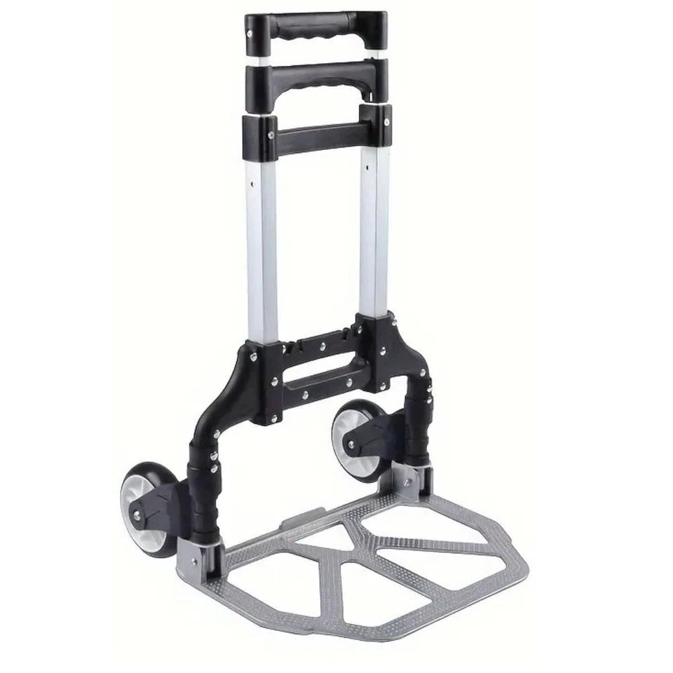 Carrello portapacchi carrello da trasporto pieghevole carico 70 Kg in alluminio