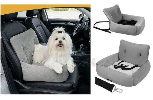 seggiolino auto per cani sedile cuccia imbottito trasporto cani in auto taglia L