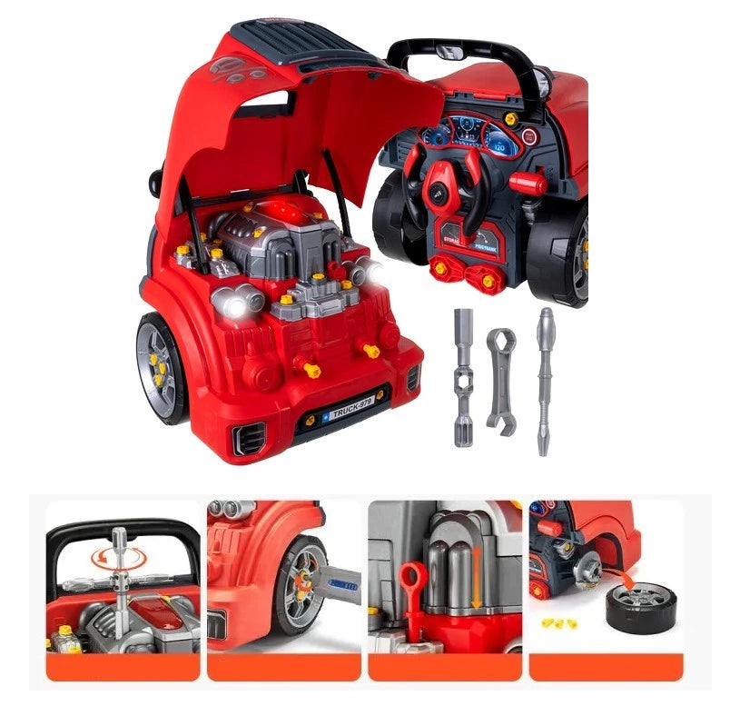 officina meccanico giocattolo set gioco luci e suoni camion officina per bambini