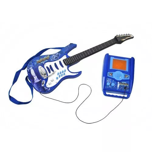 Chitarra elettrica per bambini basso con microfono amplificatore e asta Set Comp