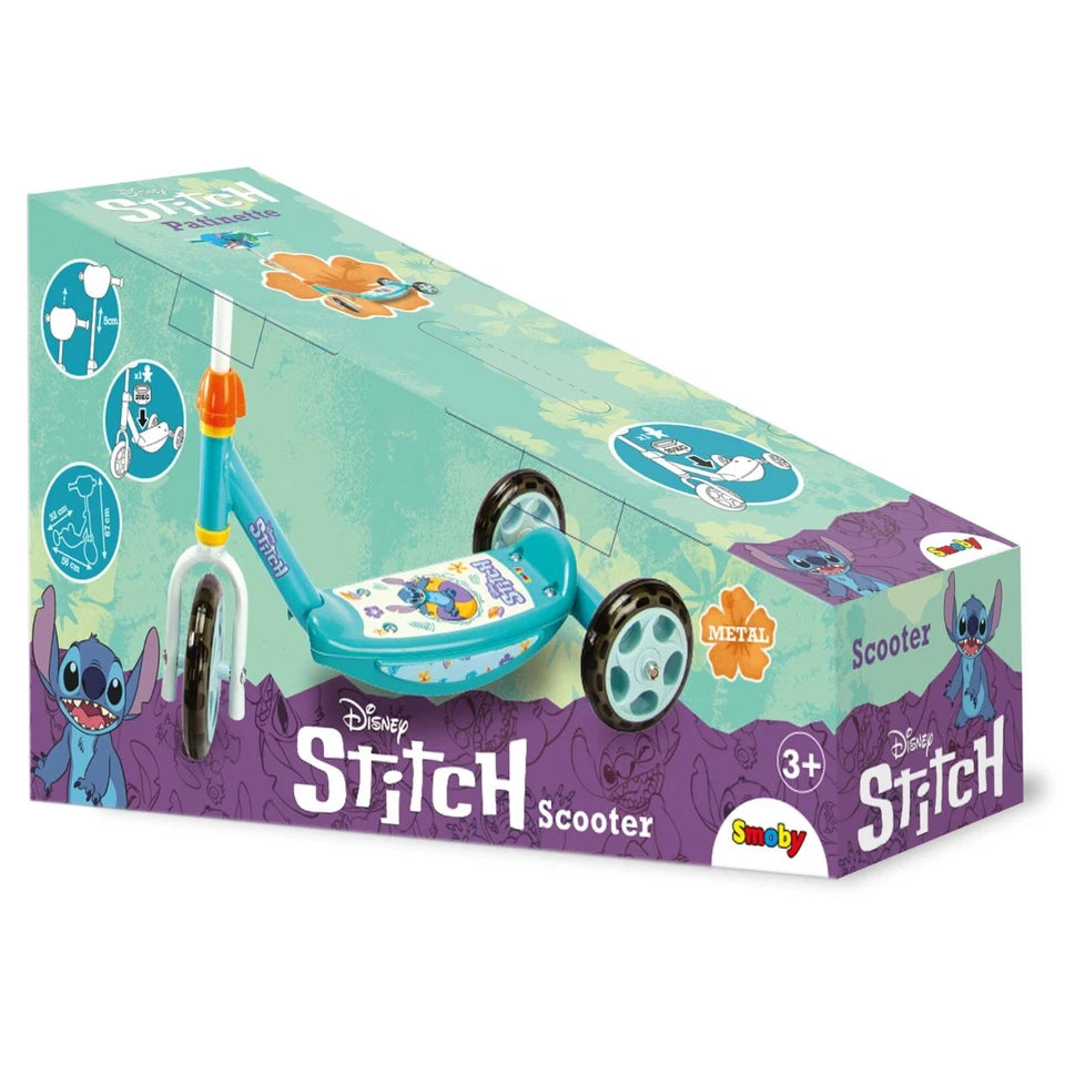 monopattino bambini monopattino Stitch 3 ruote con manubrio regolabile metallo