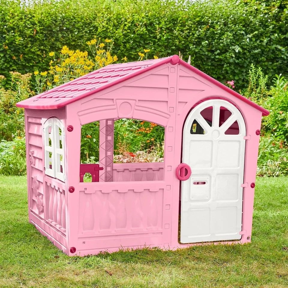 CASA PER BAMBINI rosa giardino Casa Grande Casetta XXL interno ed esterno h. 130