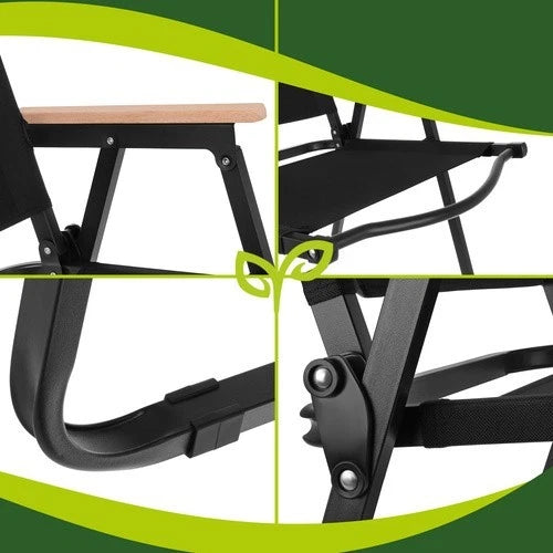 Sedia da giardino sedia campeggio sedia in ferro richiudibile con braccioli