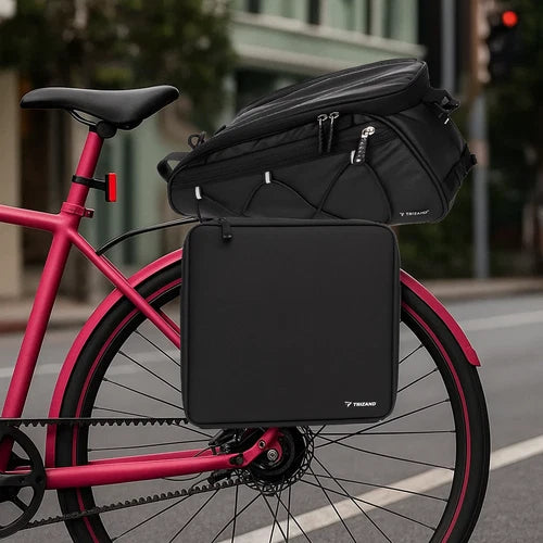 borsa per bicicletta borsa termica posteriore e 2 laterali impermeabili x bici