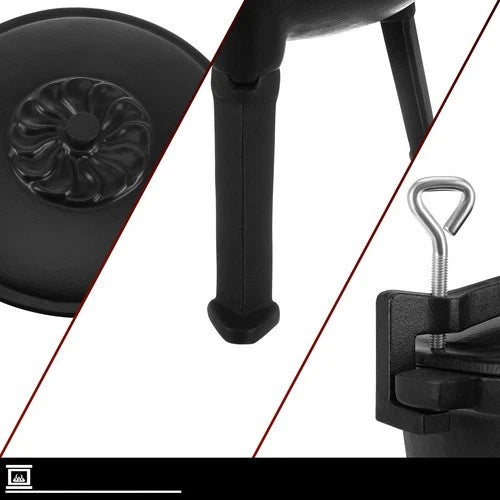 calderone da caccia pentolone in ghisa Dutch Oven pentola da campeggio per fuoco