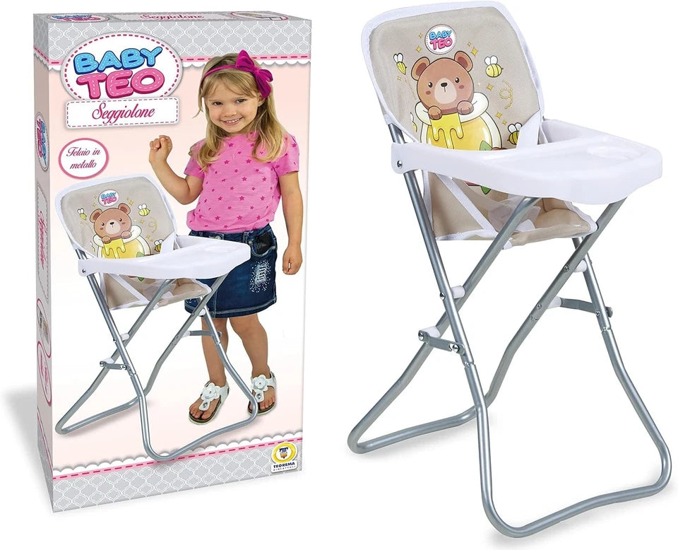 seggiolone per bambole e bambolotti seggiolone giocattolo altezza 54 cm.
