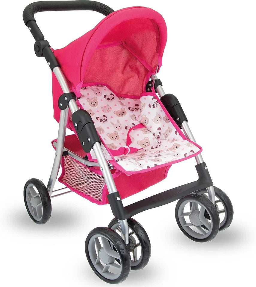 Passeggino giocattolo per bambole ruote girevoli gioco bambole art 198