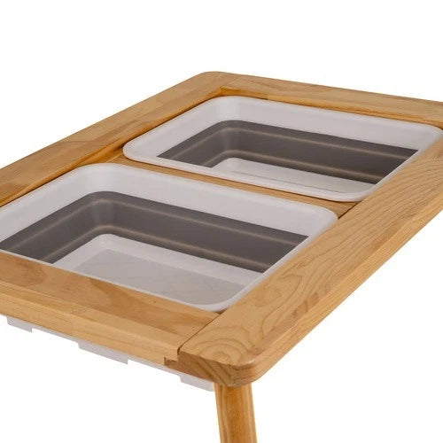 TAVOLO PER BAMBINI In LEGNO + 1 SEDIA TAVOLINO GIOCO STUDIO LAVAGNA CONTENITORI