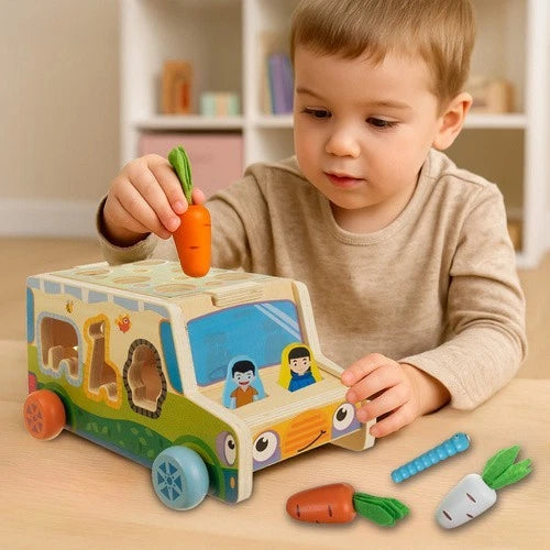 giocattolo per bambini camion giochi montessori in legno bambini multi attività