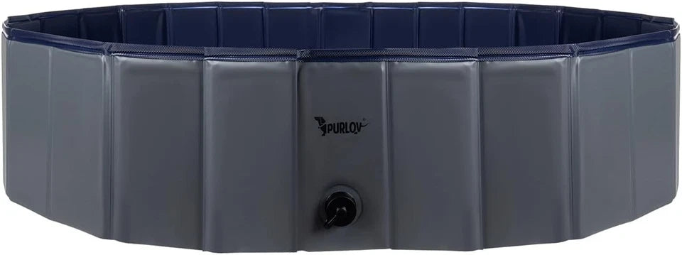 Piscina per Cani 120 x 120 x 30 h cm piscina per bagno cani e animali con scaric