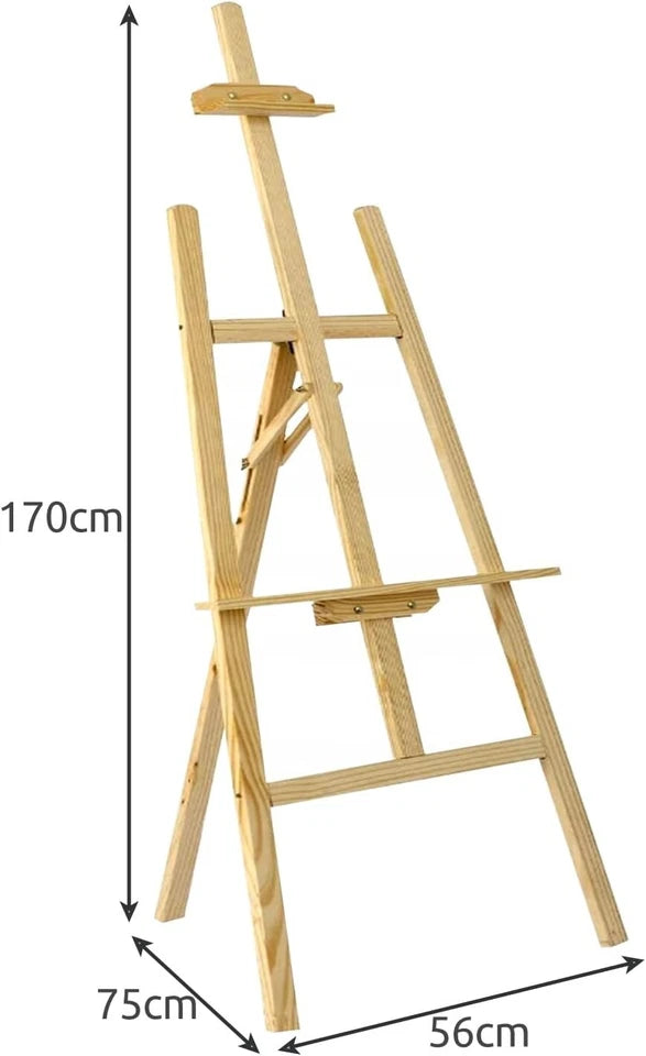 Cavalletto Pittura altezza Regolabile cavalletto in Legno richiudibile per dipin - vista 2