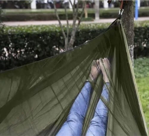 Amaca 2 persone con zanzariera e telo protezione set completo portata 250 kg