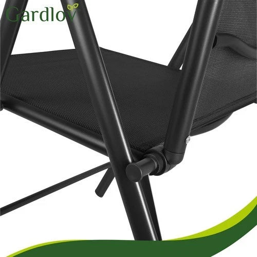 2 sedie da giardino reclinabili set 2 sedie pieghevole prendisole + poggiatesta