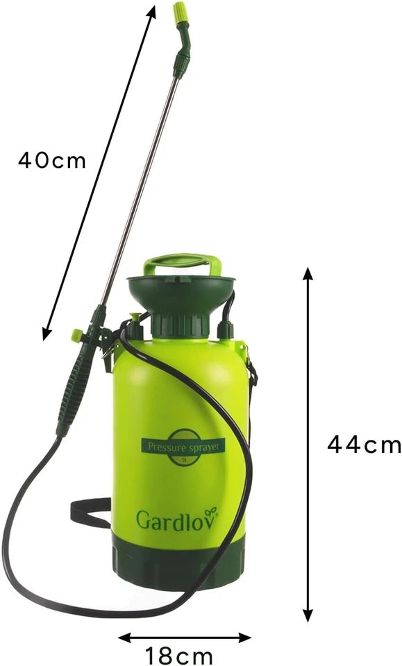 5L Spruzzatore Manuale a Pompa asta lunga Nebulizzatore a Pressione Irrigazione