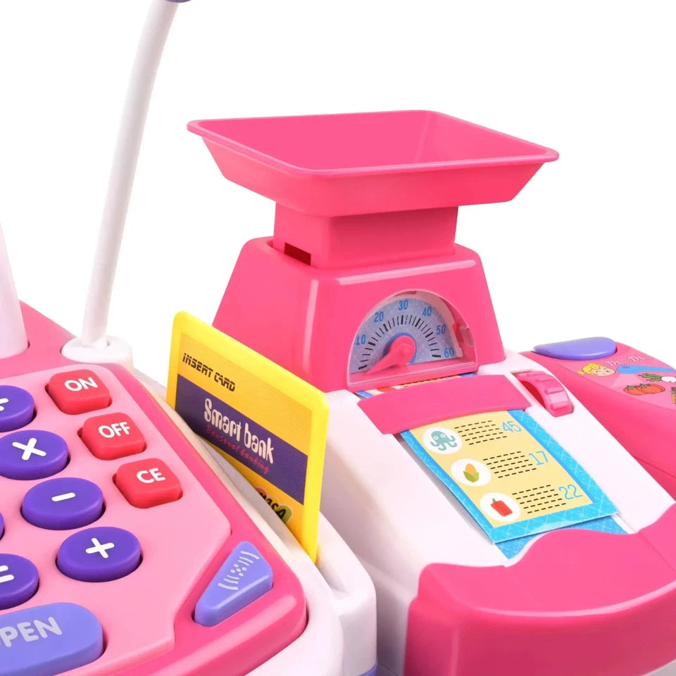 Registratore di Cassa Giocattolo Bambini Supermercato Elettronico luci e suoni
