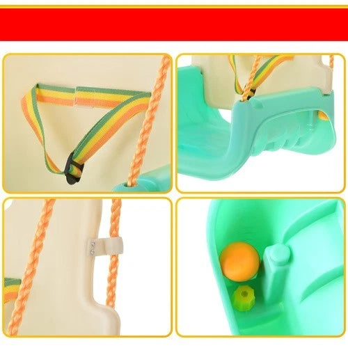 Seggiolino per Altalena bambini con Protezione REMOVIBILI 3 in 1 con schienale