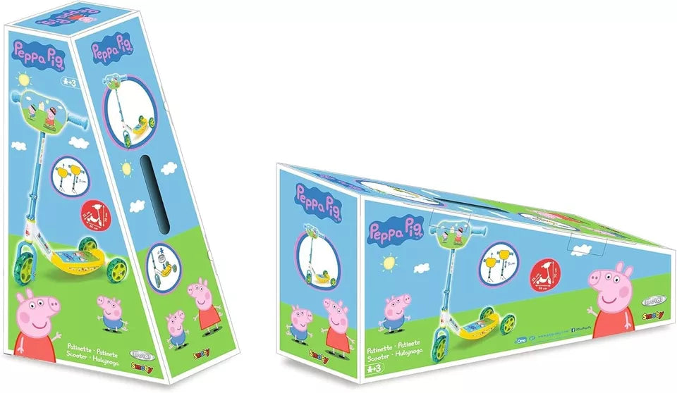 monopattino bambini peppa pig primo monopattino 3 ruote con manubrio regolabile