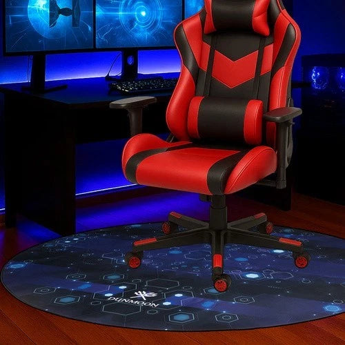 Tappetino protettivo per sedia da gaming 120 x 120 cm universale x sedia ruote