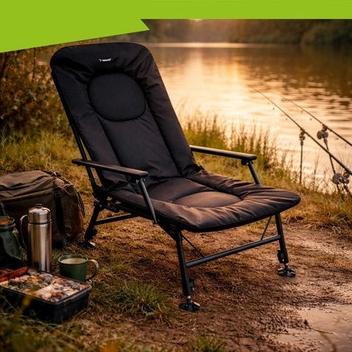 Sedia da pesca sedia campeggio altezza e schienale regolabile portata 120 kg sedia pieghevole