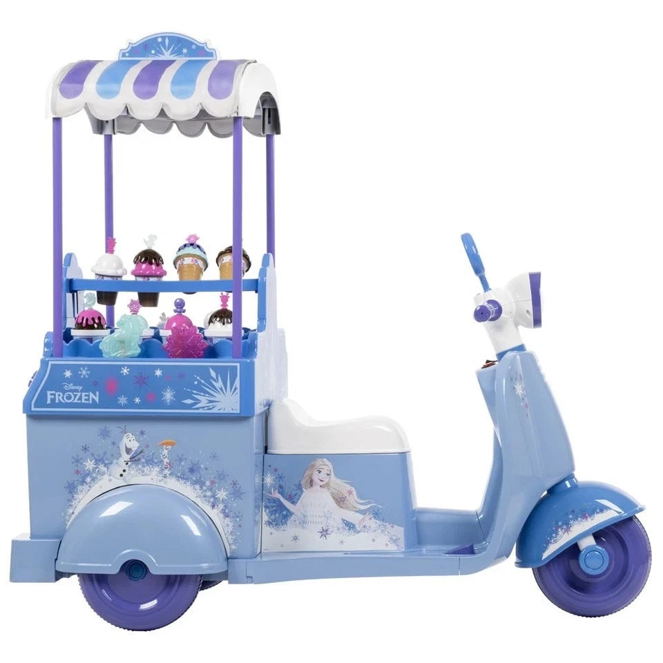 vespa elettrica bambini carretto gelati frozen batteria 7,2 V 3-7 anni luce suoni
