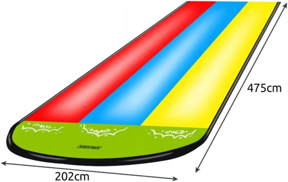 Scivolo gonfiabile gioco ad acqua rampa lancio esterno giardino bambini