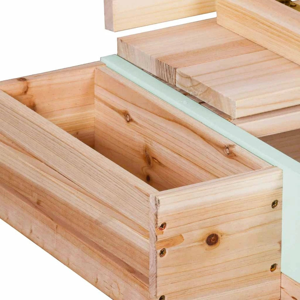 sabbiera in legno per bambini sabbiera giardino con tetto panche e copertura