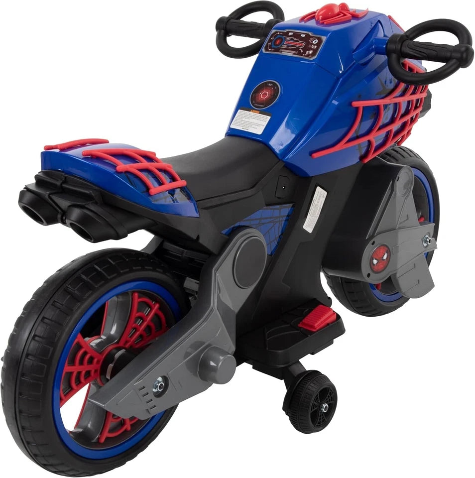 moto elettrica per bambini spiderman uomo ragno batteria litio 6V 3-7 anni