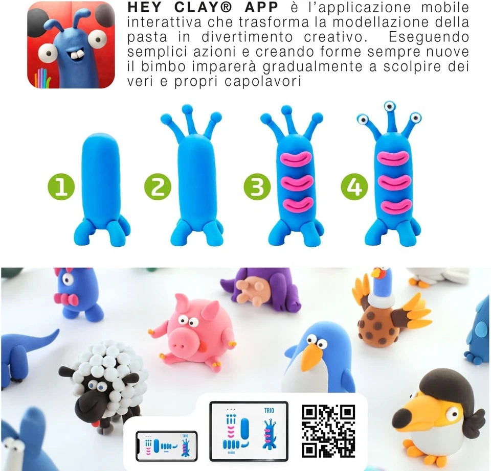 Hey Clay Pasta Modellabile - Big Set-  Foresta animali Big Set - AA.VV.