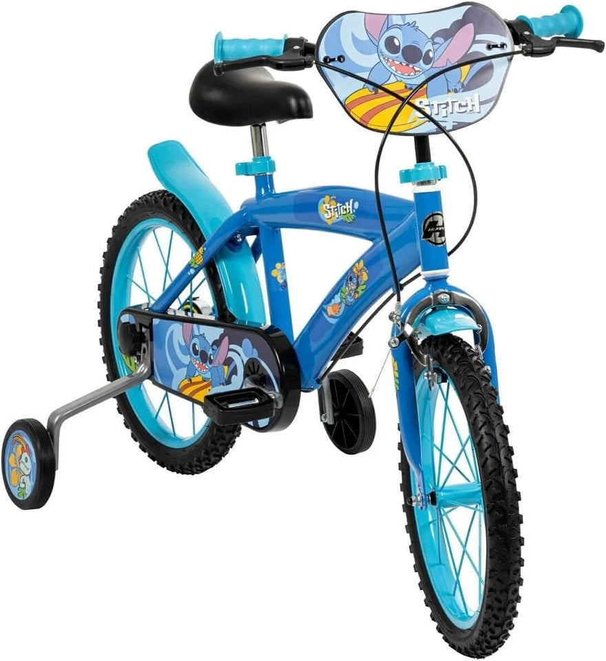 Bicicletta STITCH disney 16 Pollici Ruota Bambino con Rotelle Bici  4 5 6 7 anni