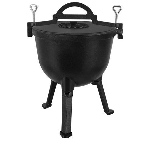 calderone pentolone in ghisa Dutch Oven pentola da campeggio pesca per fuoco
