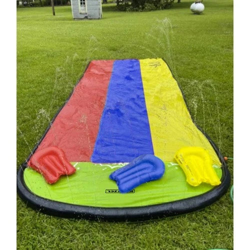 Scivolo gonfiabile gioco ad acqua rampa lancio esterno giardino bambini