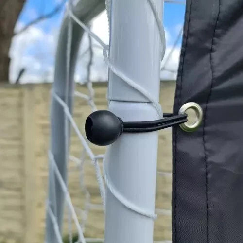 Porta da Calcio in Metallo 240x85x170 cm Porta da Calcio con Rete Telo Bersagli