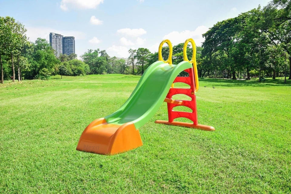 Scivolo 5 gradini x Bambini in Plastica da Giardino Esterno Gioco cm 180x78x110