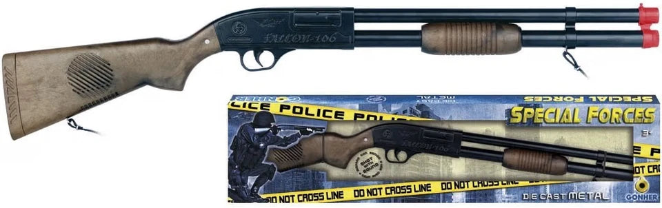 Fucile a pompa giocattolo fucile sonoro polizia Mossberg 500 metallo e plastica