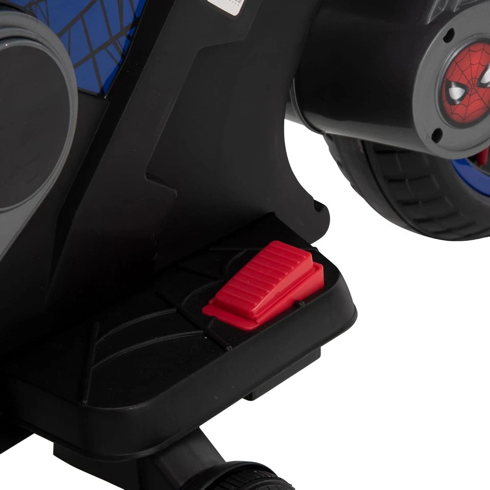 moto elettrica per bambini spiderman uomo ragno batteria litio 6V 3-7 anni