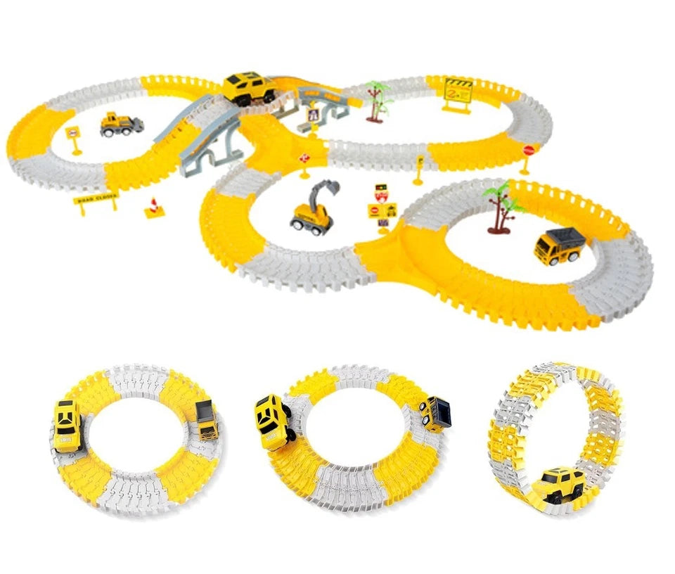 pista da corsa per bambini ragazzi escavatori bulldozer camion giocattolo auto