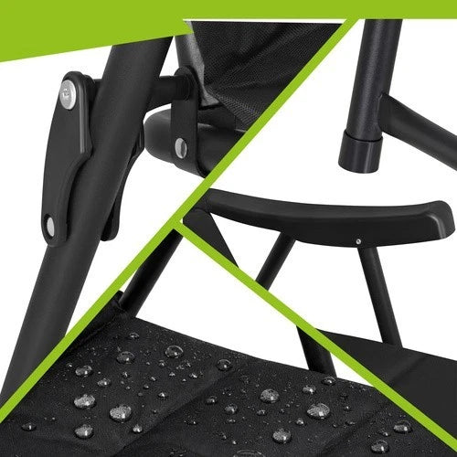 Sedia da pesca sedia giardino pieghevole sedia campeggio portata 120 kg, leggera